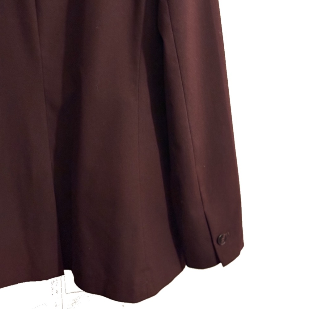 Ann Taylor Burgundy One Button Blazer - Picture 6 of 9